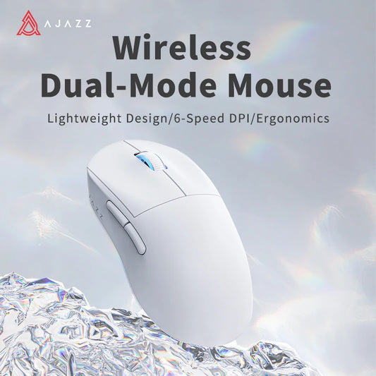 Ajazz NEW AJ199 MC Wireless Mouse 2.4GHz + Wired Gaming Mouse PAW3338 for Gaming Laptop PC Optical